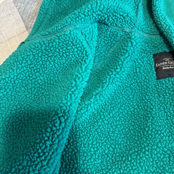 Faded Glory Women’s Teal Green Fleece Zip Up Sweatshirt. Size Large - Picture 6 of 8